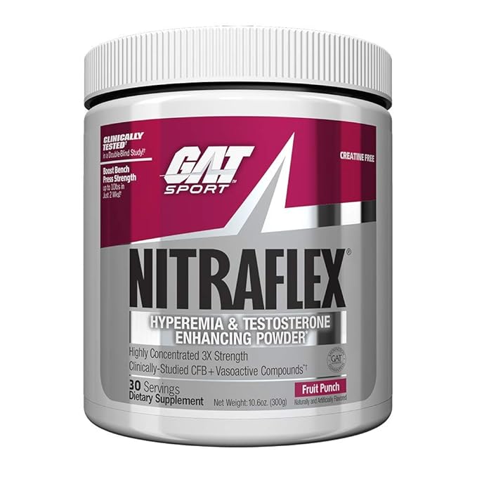 GAT Sport NitraFlex Preworkout 30 Serving Fruit Punch